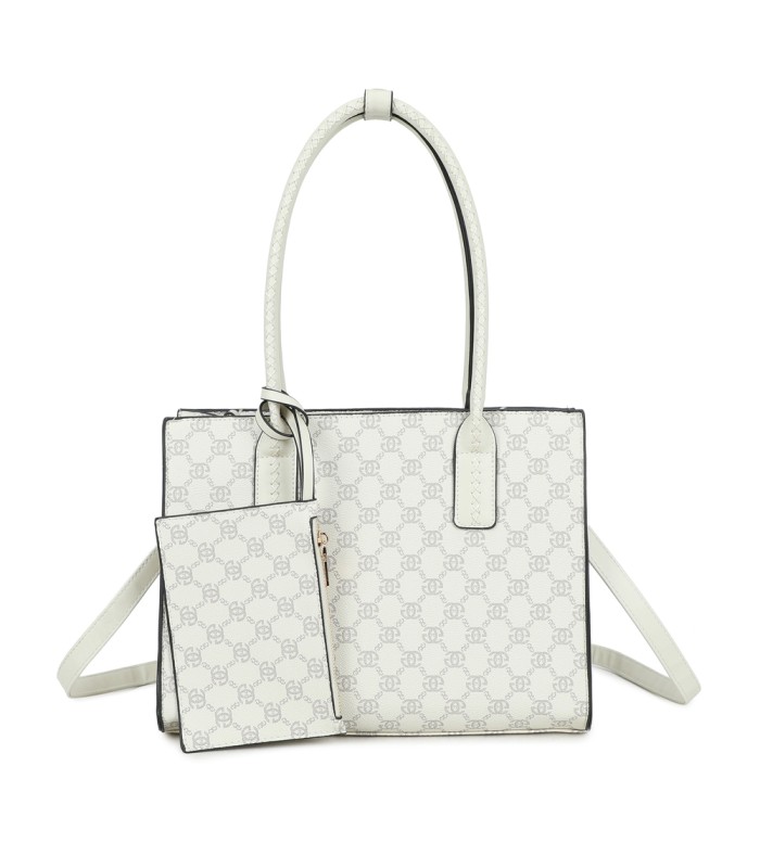 T11925- Bolso con Diseño de monograma geométrico clásico