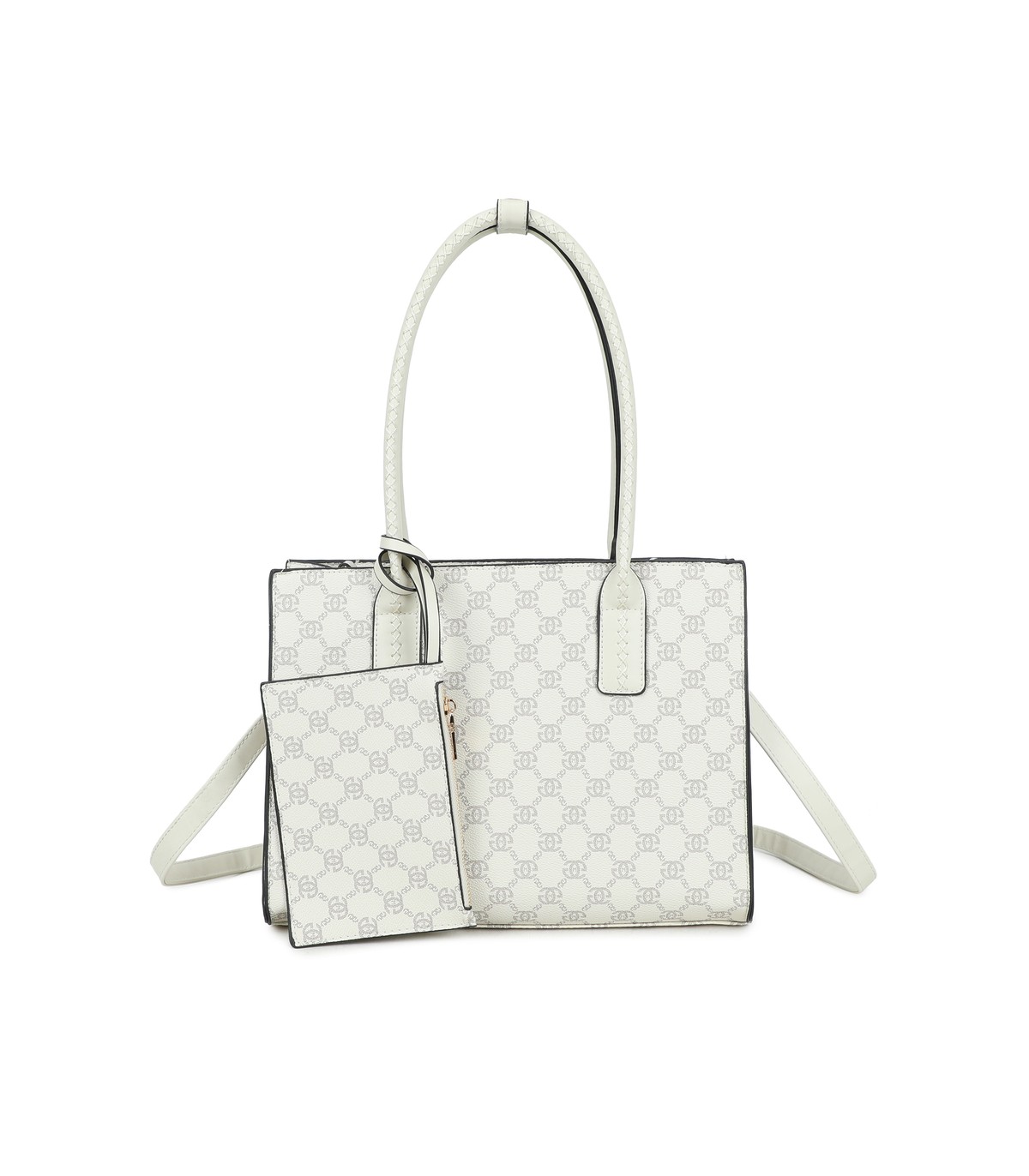 T11925- Bolso con Diseño de monograma geométrico clásico