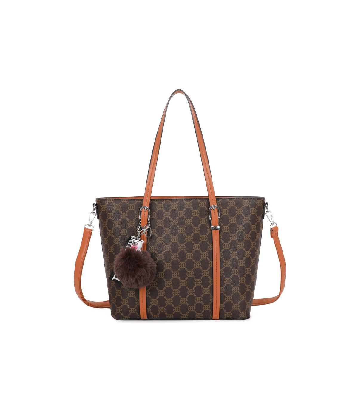 T11785-Bolso tipo "Shopper/Tote" de gran capacidad con una silueta estructurada y elegante.