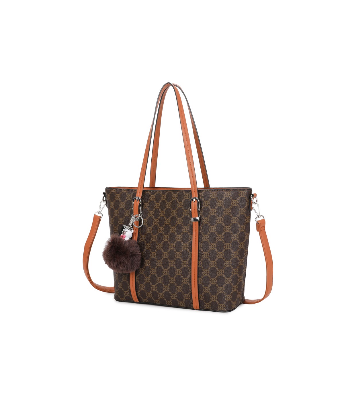 T11785-Bolso tipo "Shopper/Tote" de gran capacidad con una silueta estructurada y elegante.