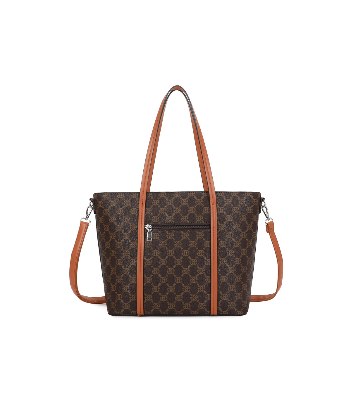 T11785-Bolso tipo "Shopper/Tote" de gran capacidad con una silueta estructurada y elegante.