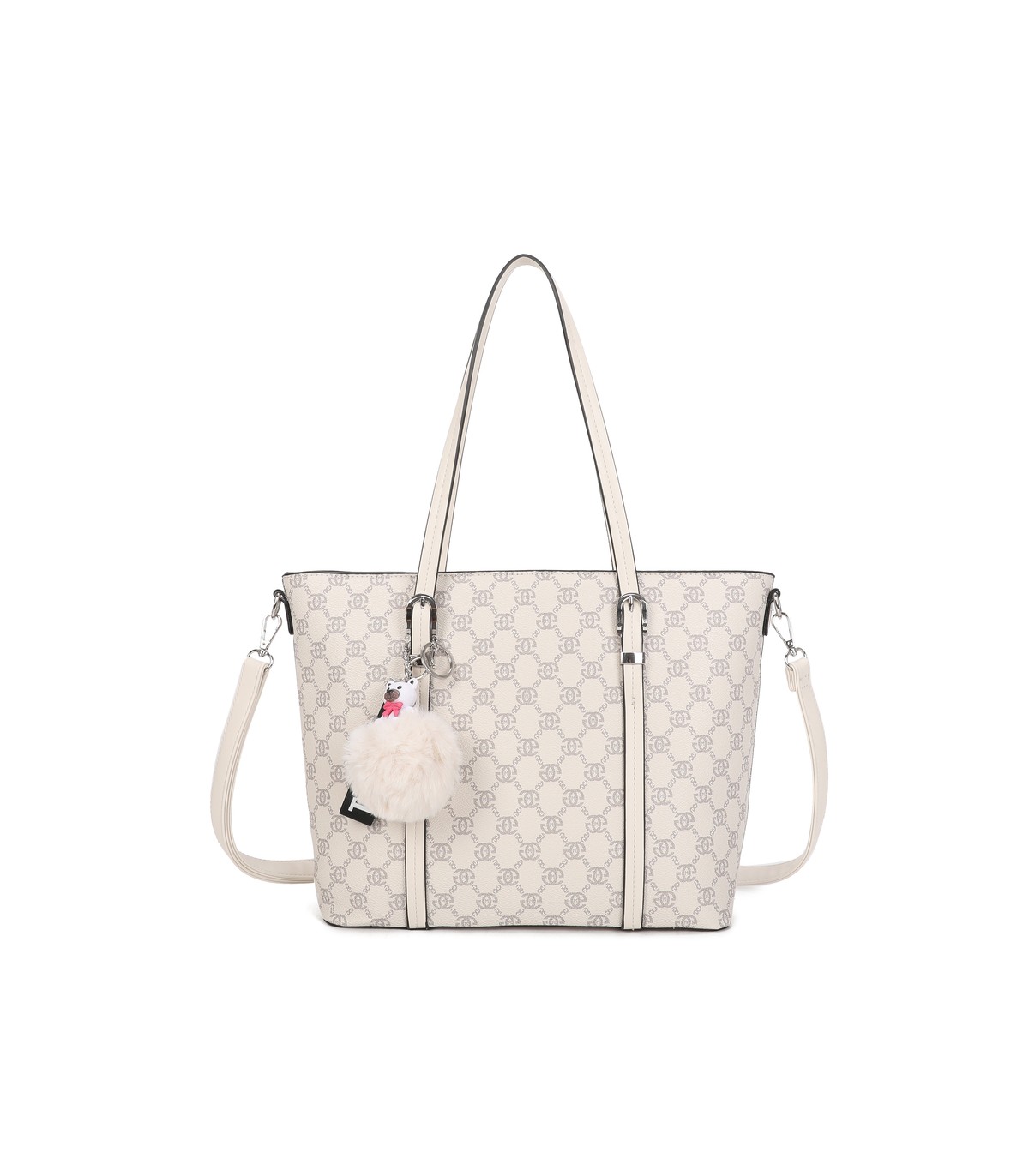 T11785-Bolso tipo "Shopper/Tote" de gran capacidad con una silueta estructurada y elegante.