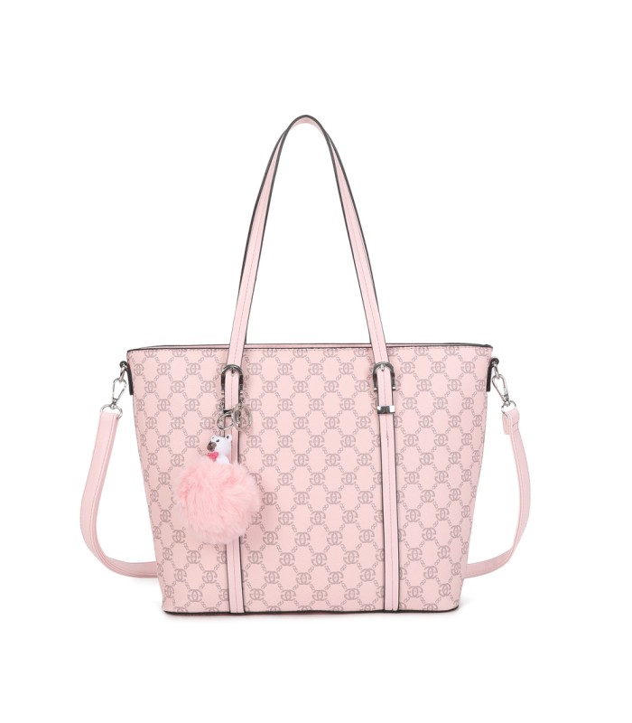 T11785-Bolso tipo "Shopper/Tote" de gran capacidad con una silueta estructurada y elegante.