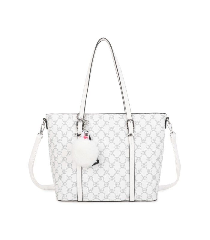 T11785-Bolso tipo "Shopper/Tote" de gran capacidad con una silueta estructurada y elegante.