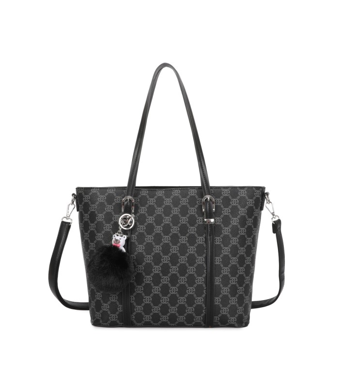 T11785-Bolso tipo "Shopper/Tote" de gran capacidad con una silueta estructurada y elegante.
