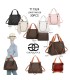 T11924-Bolso tipo tote elegante con monograma clásico y detalles modernos de cadenas