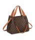 T11924-Bolso tipo tote elegante con monograma clásico y detalles modernos de cadenas