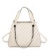 T11924-Bolso tipo tote elegante con monograma clásico y detalles modernos de cadenas