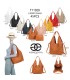 T11928-Bolso tipo Hobo o de hombro, caracterizado por un diseño artístico con calados