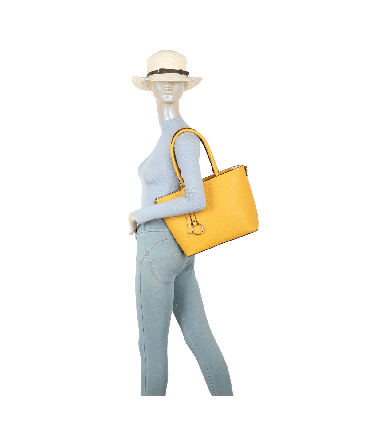 T11932-bolso tipo tote con estilo clasico