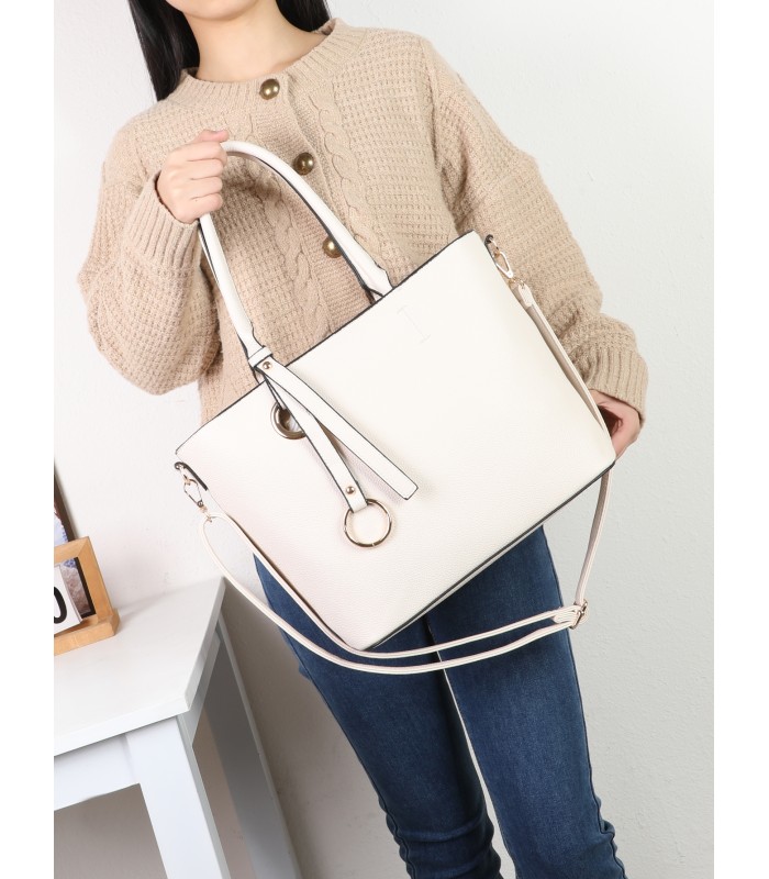 T11932-bolso tipo tote con estilo clasico