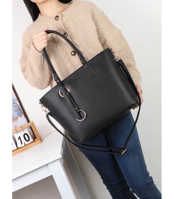 T11932-bolso tipo tote con estilo clasico