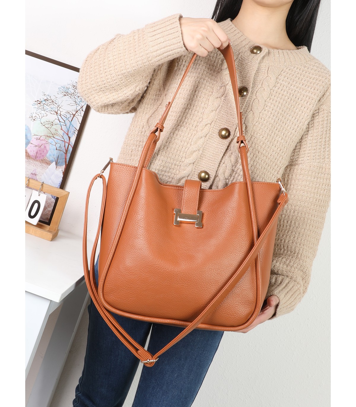 T11945-Bolso Estilo Bucket