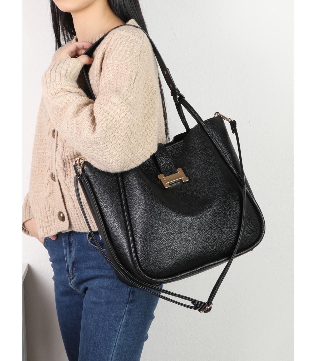 T11945-Bolso Estilo Bucket