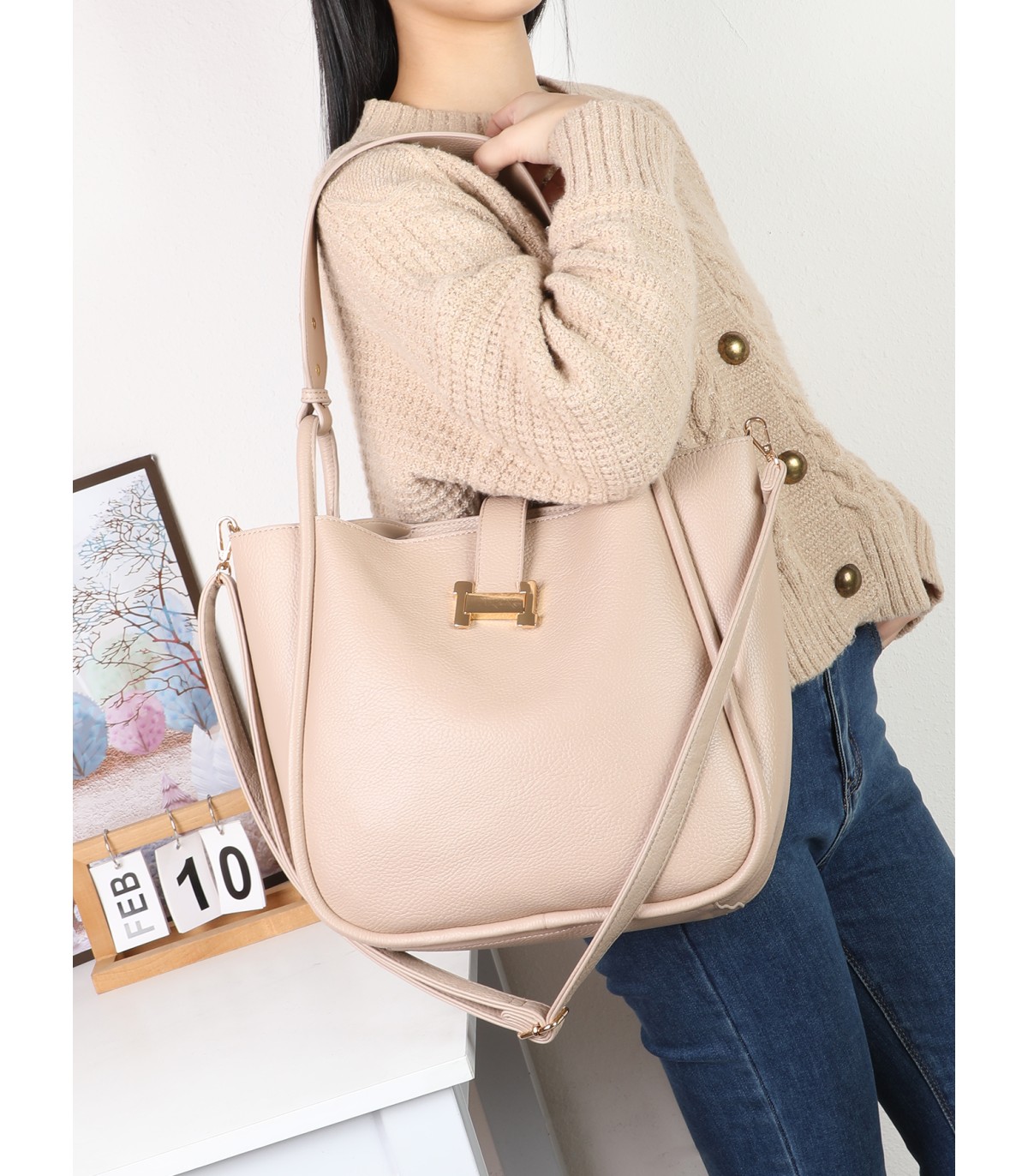 T11945-Bolso Estilo Bucket