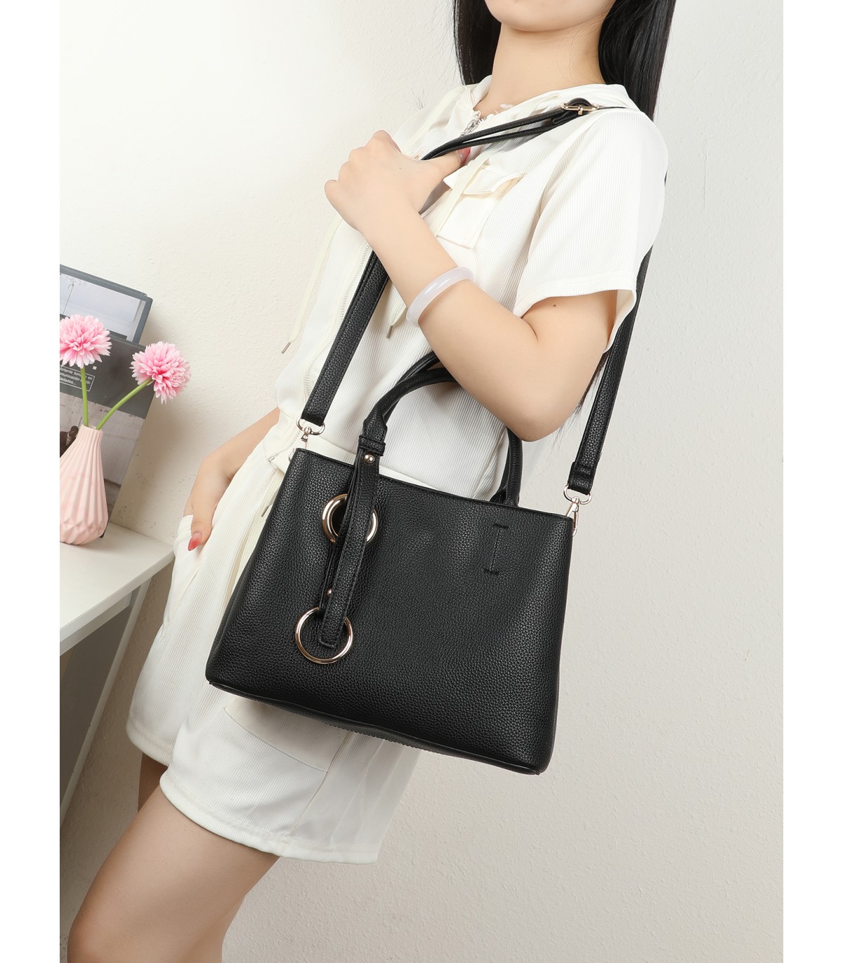 T11931-Bolso de Mano Estilo Satchel