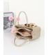 T11939-Bolso Satchel con Pañuelo Decorativo
