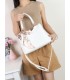 T11939-Bolso Satchel con Pañuelo Decorativo