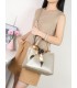 T11939-Bolso Satchel con Pañuelo Decorativo