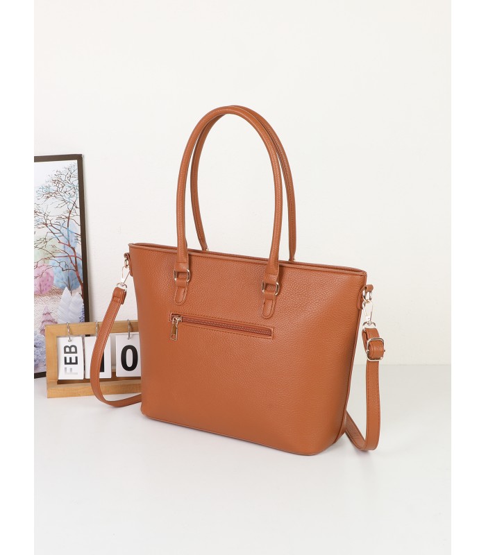 T11943-Bolso Tote Clásico con Pañuelo