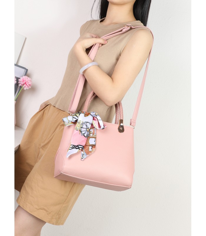 T11944-Mini Satchel Elegante con Pañuelo