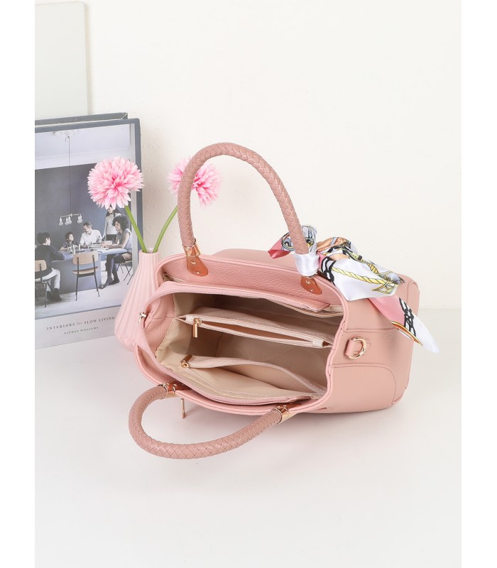 T11944-Mini Satchel Elegante con Pañuelo