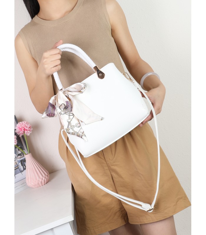 T11944-Mini Satchel Elegante con Pañuelo