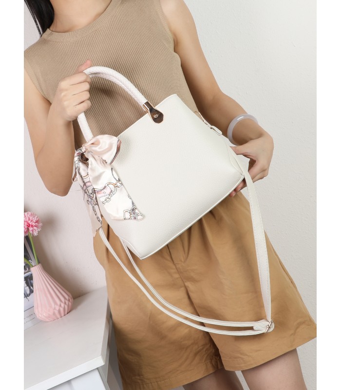 T11944-Mini Satchel Elegante con Pañuelo