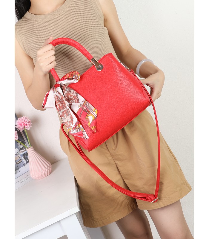 T11944-Mini Satchel Elegante con Pañuelo
