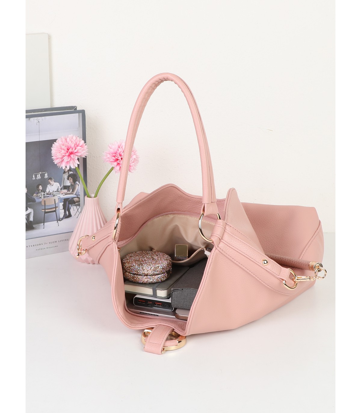 T11946-Bolso Hobo de Gran Capacidad