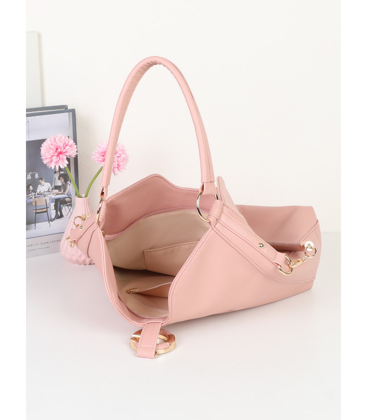 T11946-Bolso Hobo de Gran Capacidad