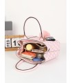 T11775 - Bolso con pompón y osito patrón de marca Giovanna Milano