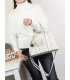 T11775 - Bolso con pompón y osito patrón de marca Giovanna Milano