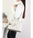 T11775 - Bolso con pompón y osito patrón de marca Giovanna Milano