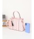 T11775 - Bolso con pompón y osito patrón de marca Giovanna Milano