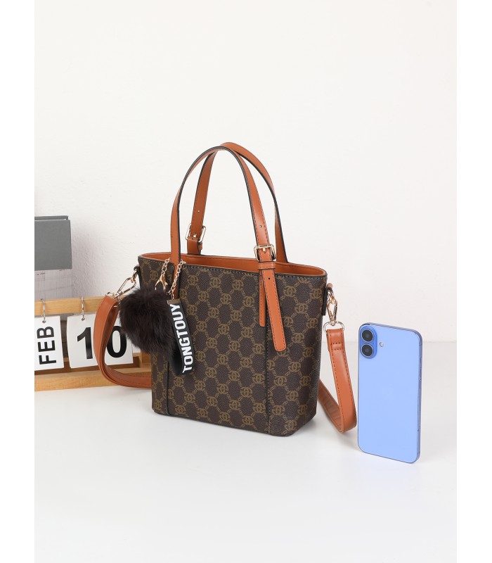 T11780 - Bolso bandolera con pompón