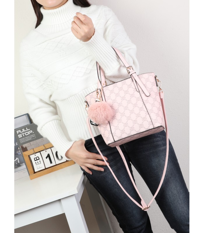 T11780 - Bolso bandolera con pompón