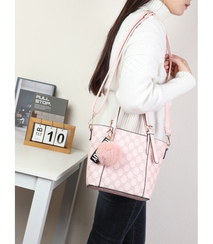 T11780 - Bolso bandolera con pompón