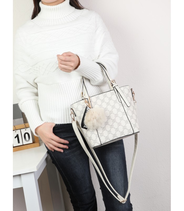 T11780 - Bolso bandolera con pompón