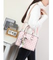 T11784 - Bolso con bandolera de mano y adorno de pañuelo