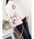 T11784 - Bolso con bandolera de mano y adorno de pañuelo