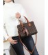 T11784 - Bolso con bandolera de mano y adorno de pañuelo