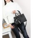 T11784 - Bolso con bandolera de mano y adorno de pañuelo