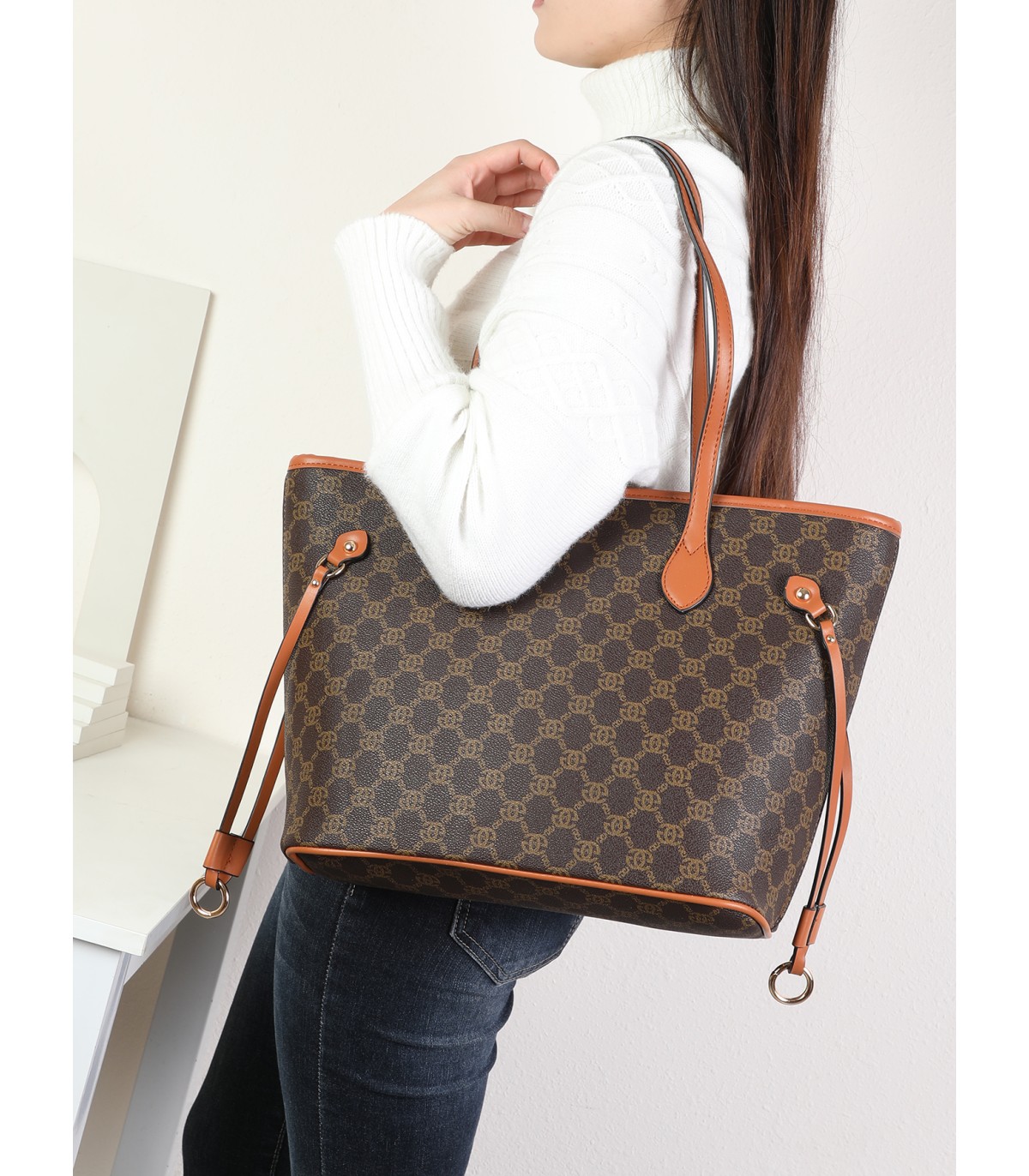 T11783 - Bolso de hombro con patrón infinito de Giovanna Milano