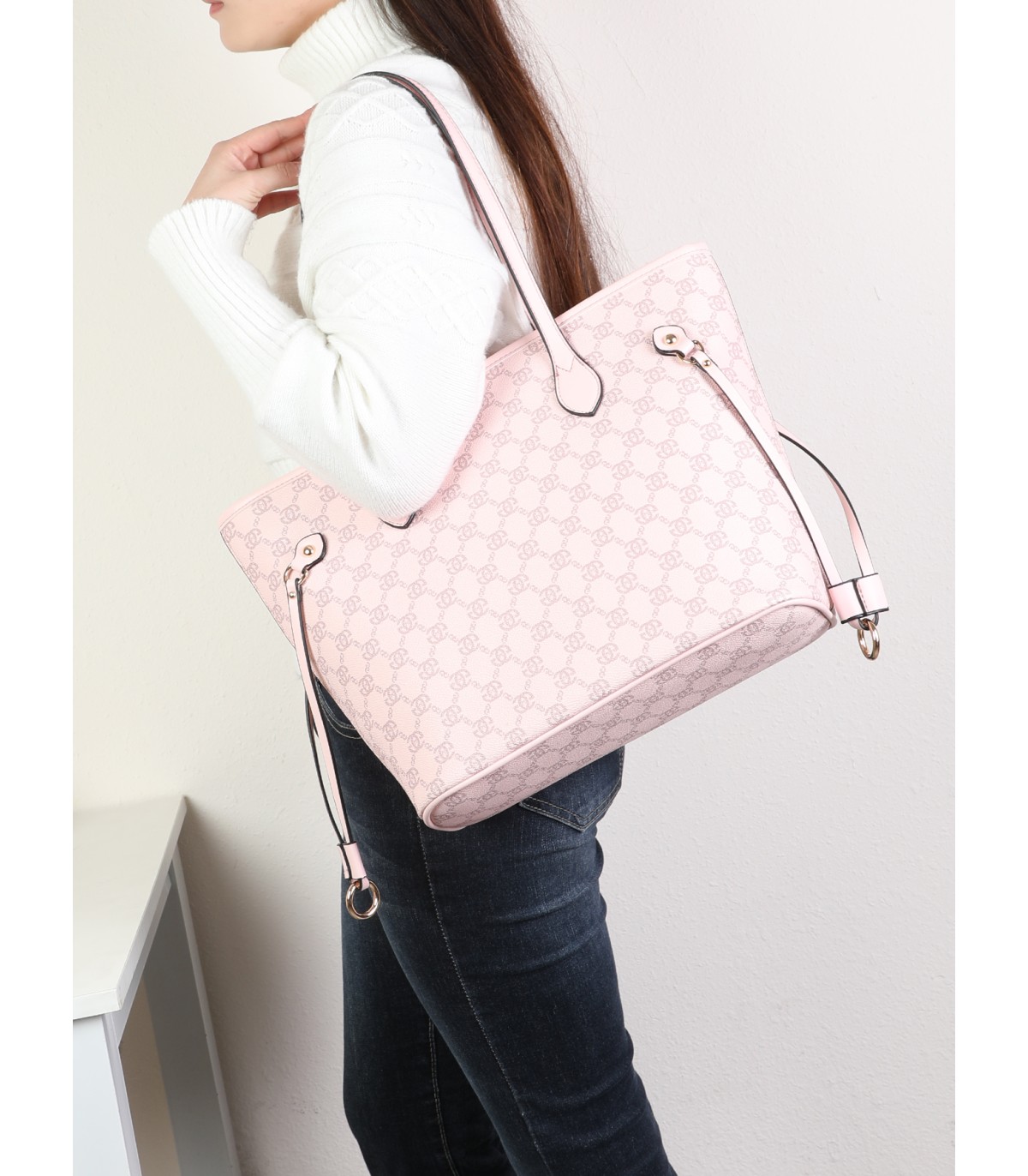 T11783 - Bolso de hombro con patrón infinito de Giovanna Milano
