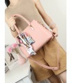 T11950-Bolso de Mano Elegante con Pañuelo Decorativo
