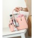 T11950-Bolso de Mano Elegante con Pañuelo Decorativo