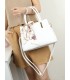 T11950-Bolso de Mano Elegante con Pañuelo Decorativo
