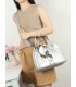 T11950-Bolso de Mano Elegante con Pañuelo Decorativo