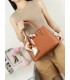 T11950-Bolso de Mano Elegante con Pañuelo Decorativo